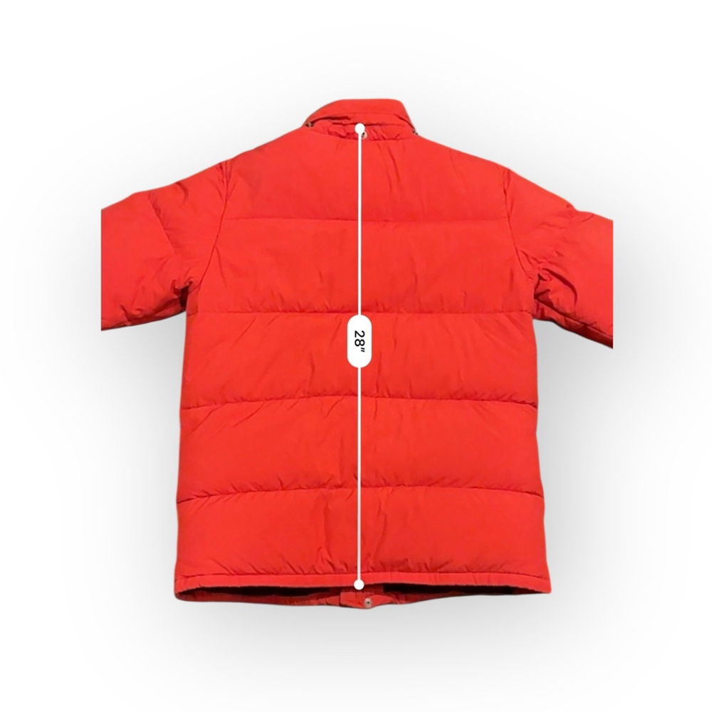 Vtg 90s Polo Ralph Lauren Youth Red Puffer Jacket Down Fill Coat Sz XL (18-20) - Picture 4 of 10